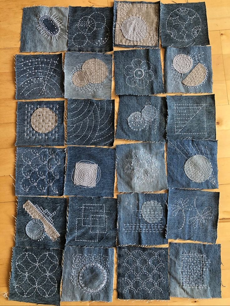 Vanliga nybörjarmisstag i sashiko