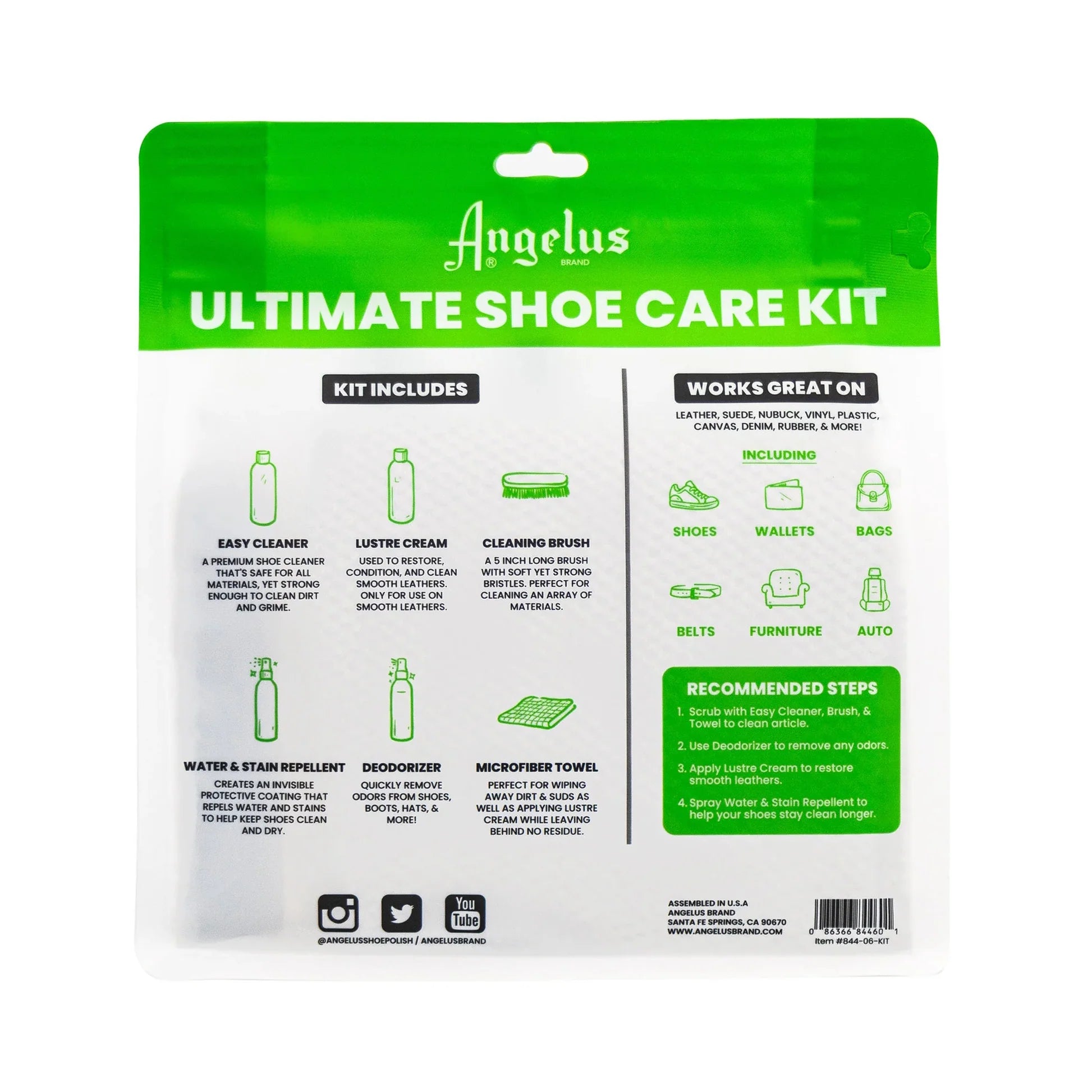 Skoplejesæt Angelus Ultimate Shoe Care Kit