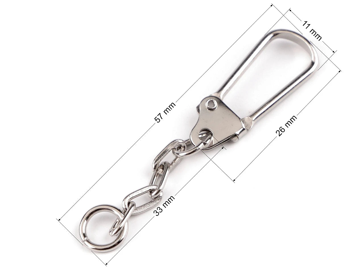 Karabinhage med kæde