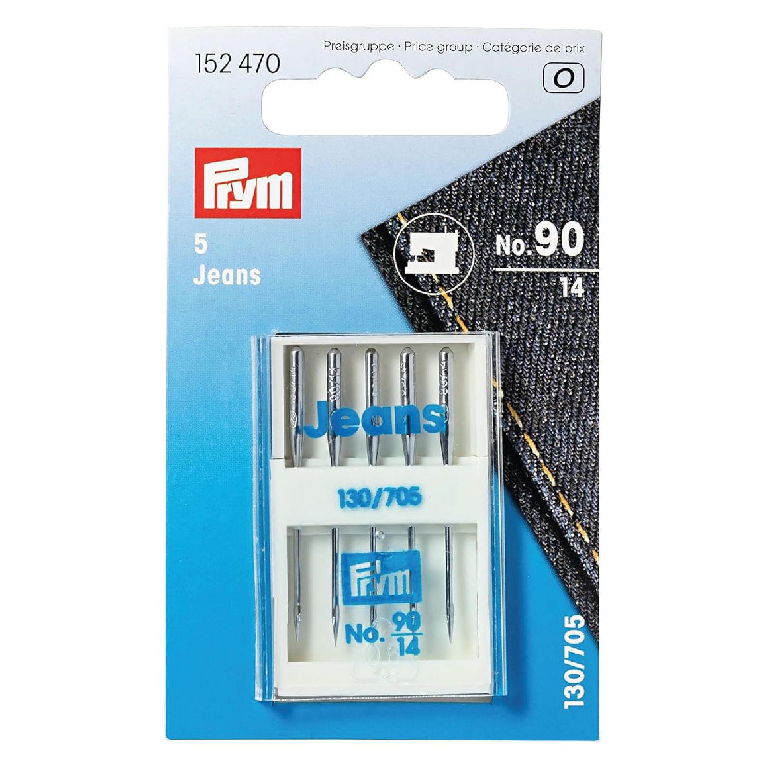 Symaskinenåle Jeans 90 5-pak Prym