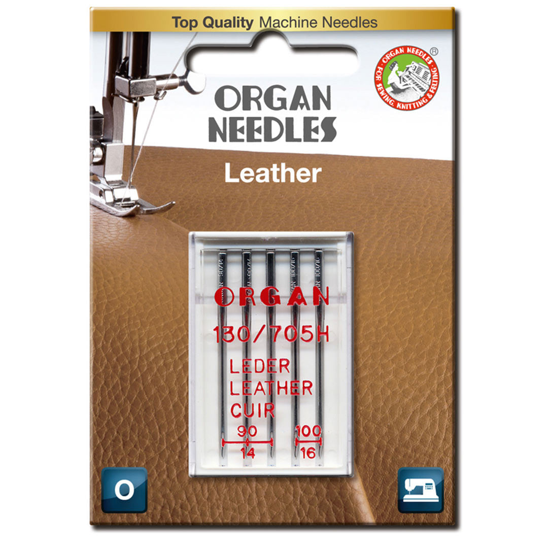 Symaskinenåle Læder 5-pak
