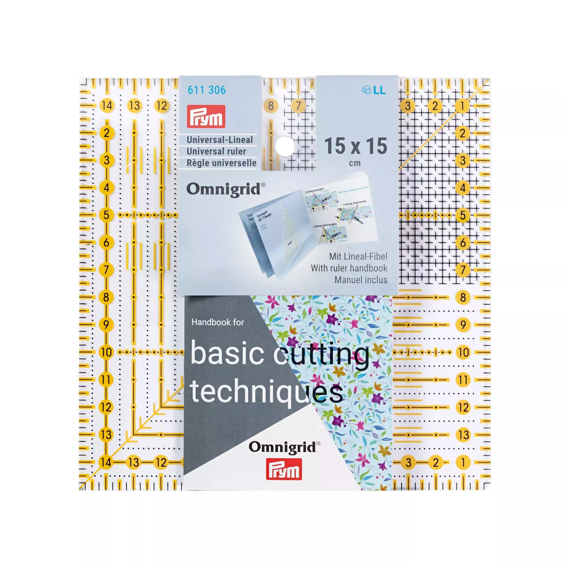 Omnigrid Quiltlineal 15x15 cm