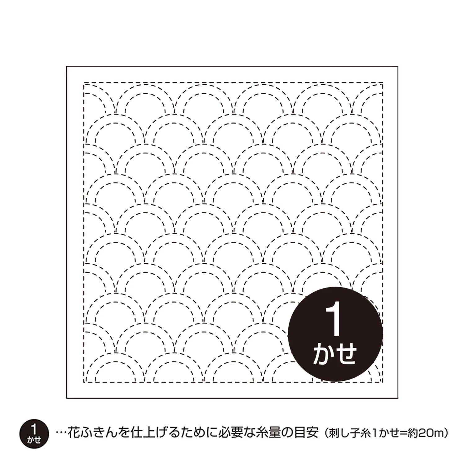 Hana-Fukin Sashiko Sampler Seigaiha