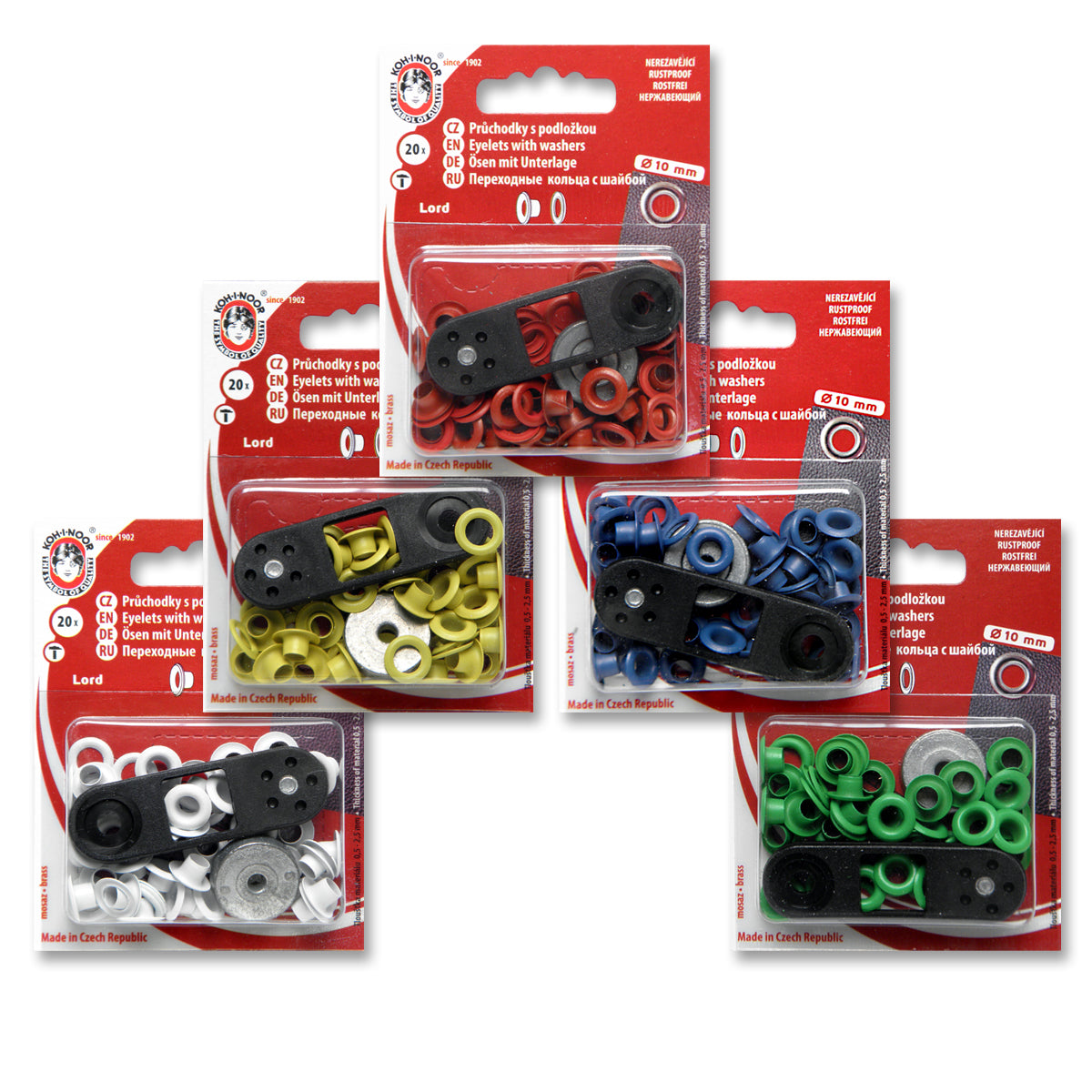 Øjehuller 10mm Grøn Koh-I-Noor