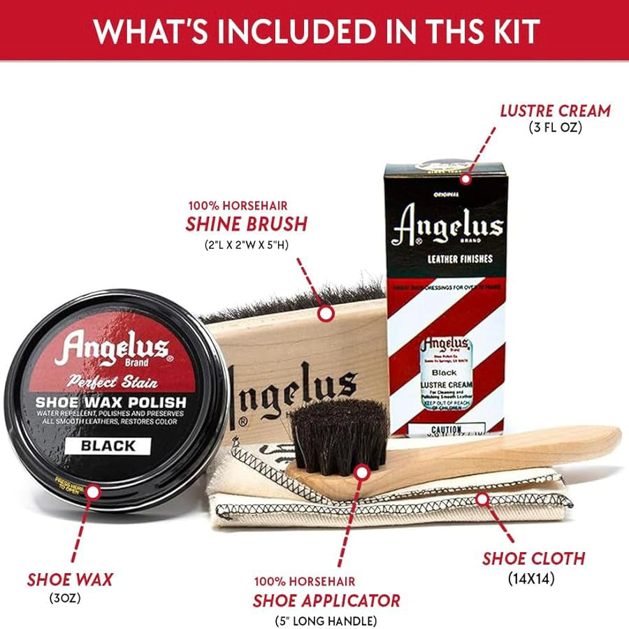 Skoplejesæt Angelus Shoe Shine Kit