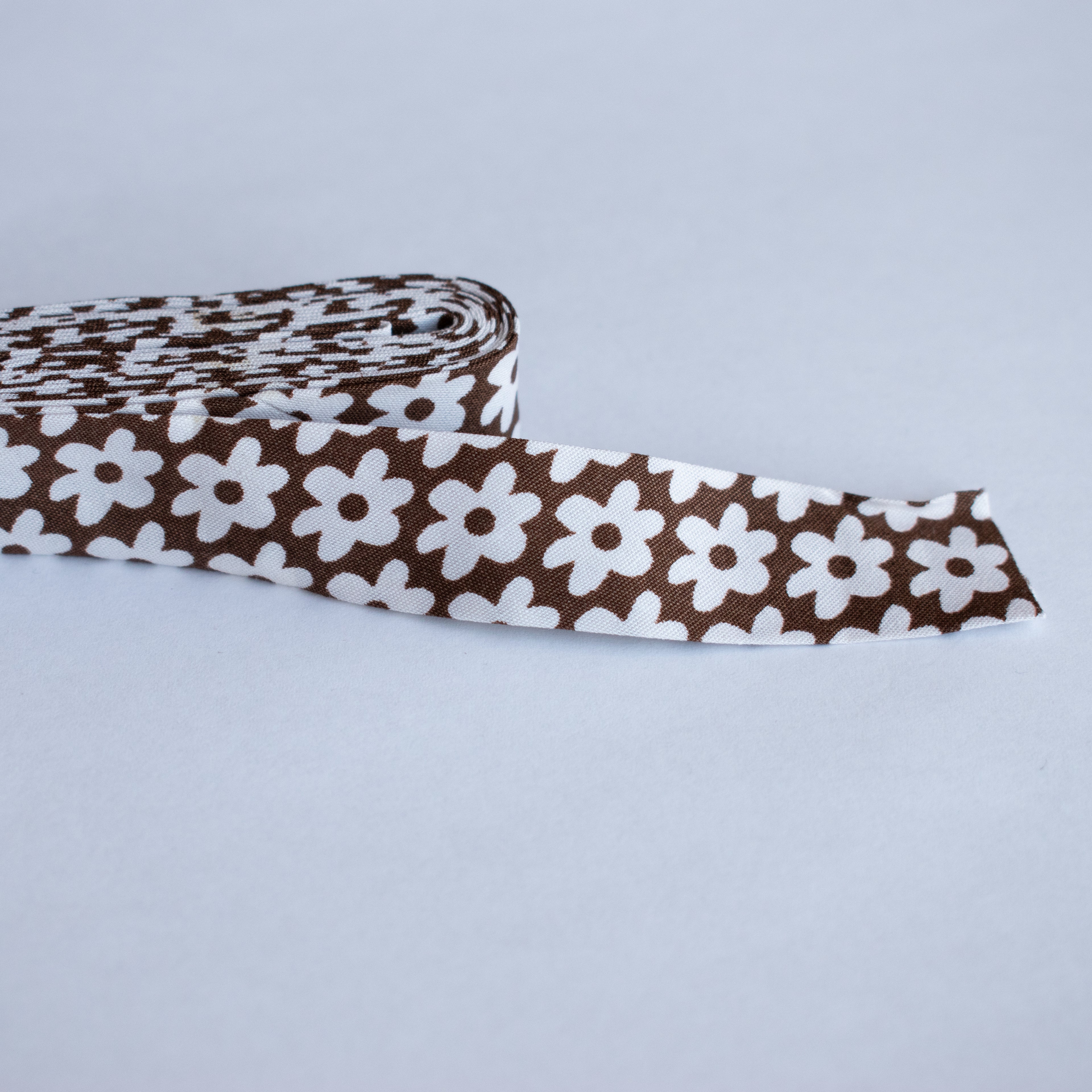 Kantbånd Skrå blomster 20mm