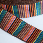 Stribet bånd 40mm - til taskeremme og bælter