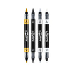 Rit FreeFlow Dual-Tip Markers Monochrome 4-pak