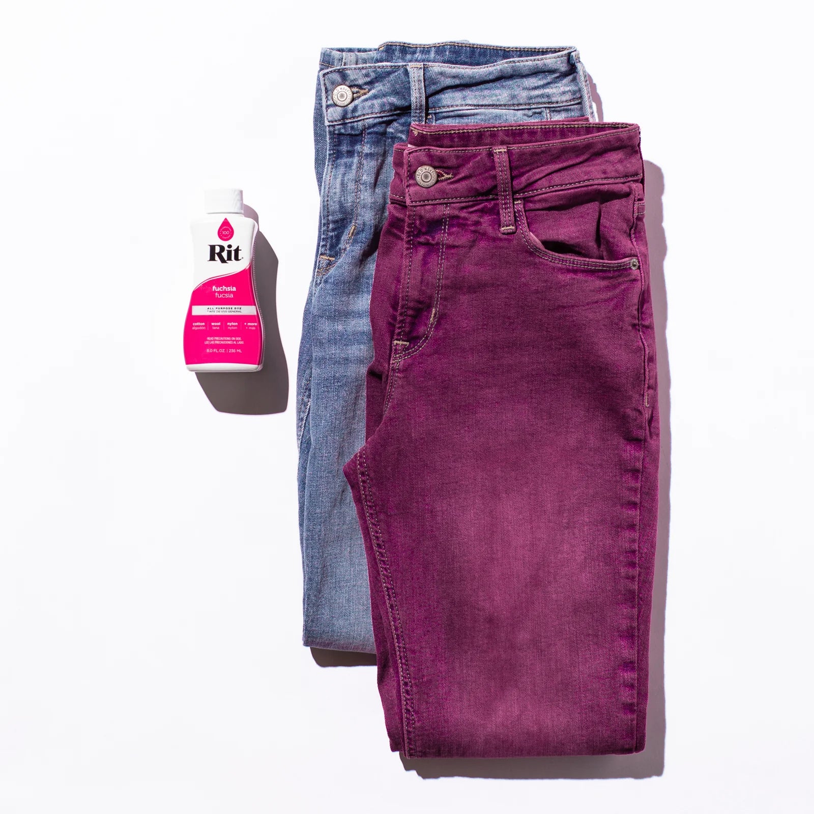 Rit All Purpose flydende tekstilfarve - Fuchsia