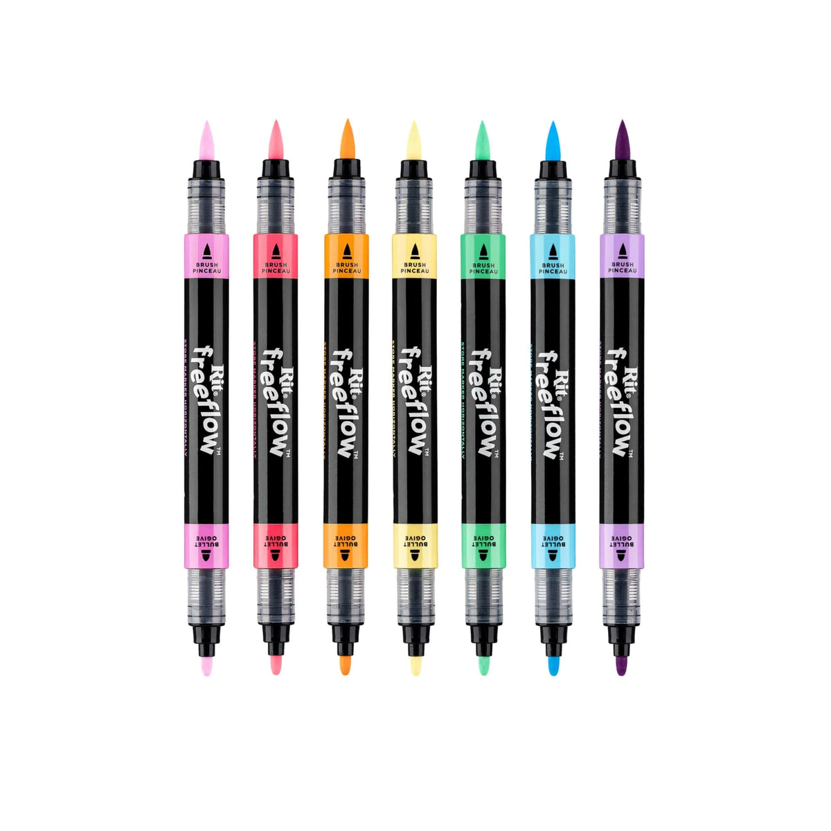 Rit FreeFlow Dual-Tip Markers Jellied Brights 7-pak