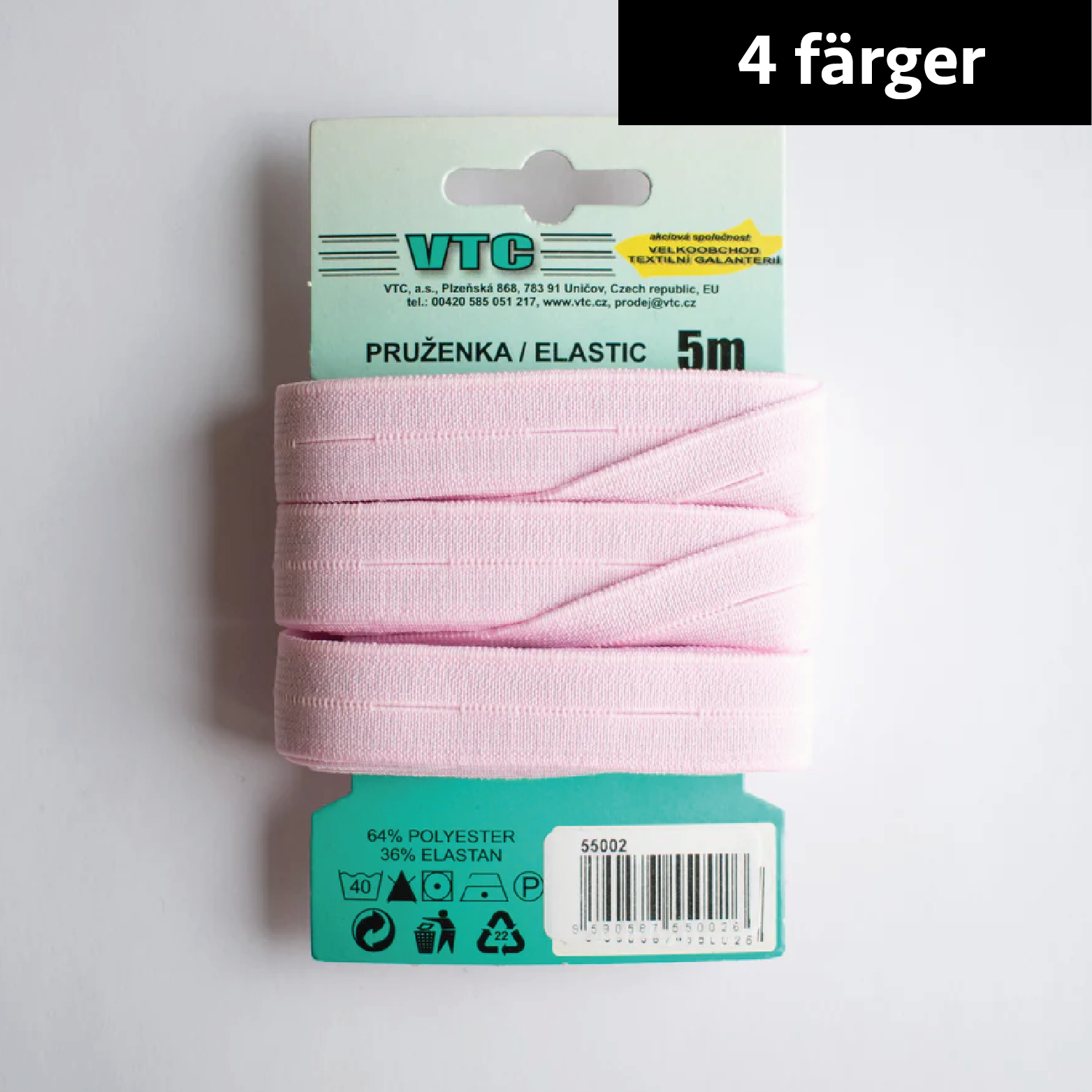 Knaphulselastik 5 meter