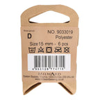 Milward Knapper Hvide 15mm