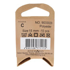 Milward Knapper Skinnende Hvide 15mm