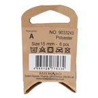 Milward Knapper Skinnende Beige 15mm