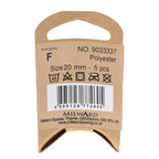 Milward Knapper Beige 20mm