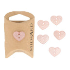 Milward Knapper Hjerte 18mm