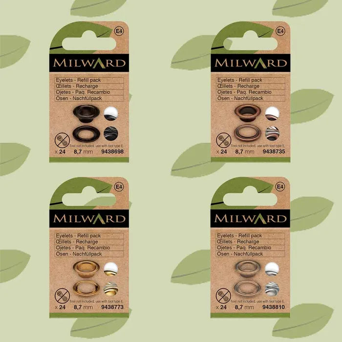 Milward snørehuller 8,7 mm sorte