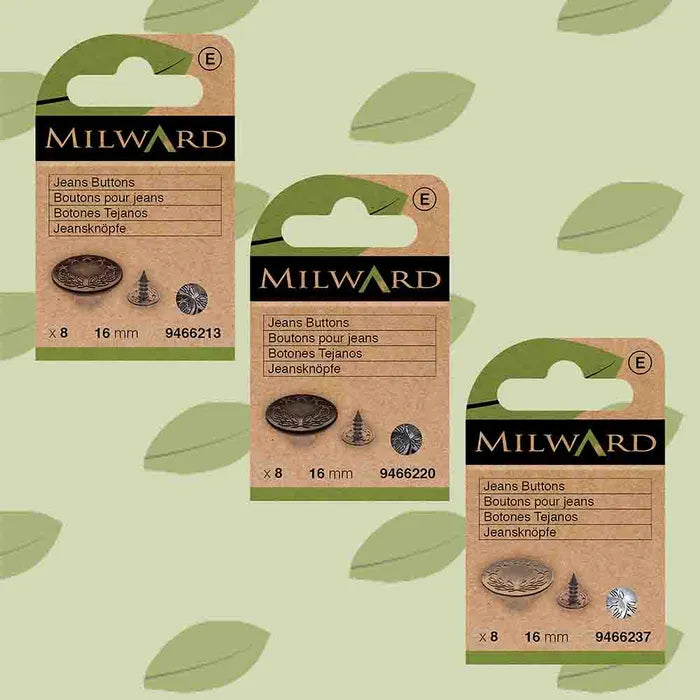 Milward Jeansknapper 16mm Bronze