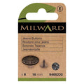 Milward Jeansknapper 16mm Sorte