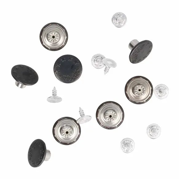 Milward Jeansknapper 16mm Sorte