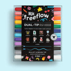 Rit FreeFlow Dual-Tip Markers Mega Mix 12-pak