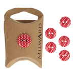 Milward Knapper Prikker Røde 15mm