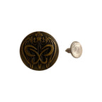 Jeansknap Sommerfugl Ø 19 mm