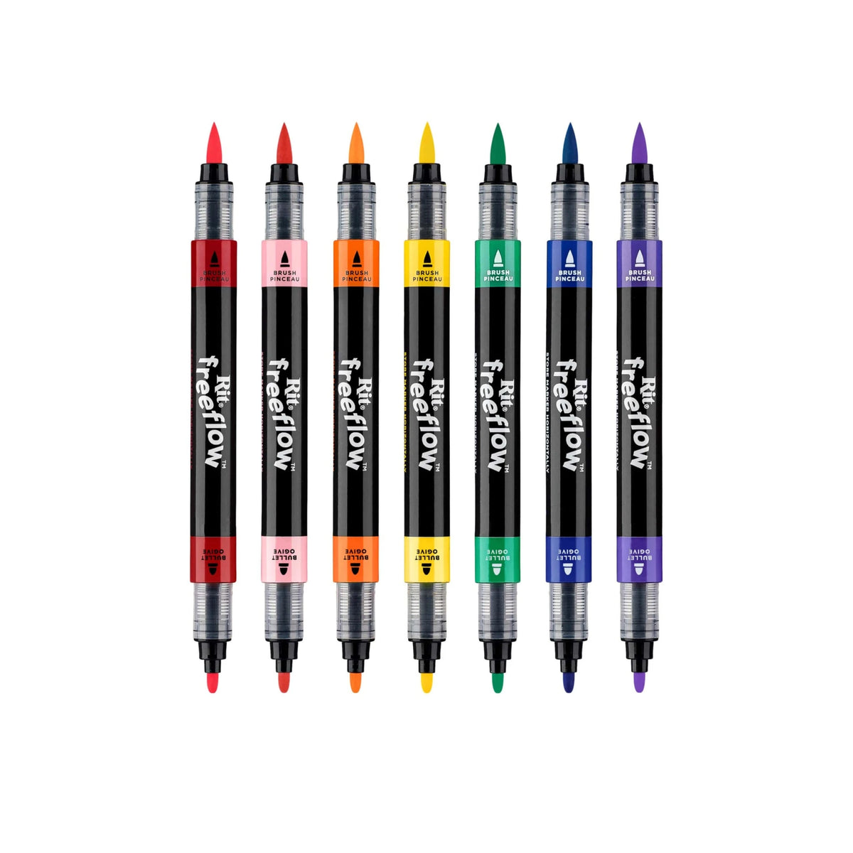Rit FreeFlow Dual-Tip Markers Primary 7-pak