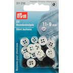 Skjorteknapper 9-11 mm 20-pak Prym