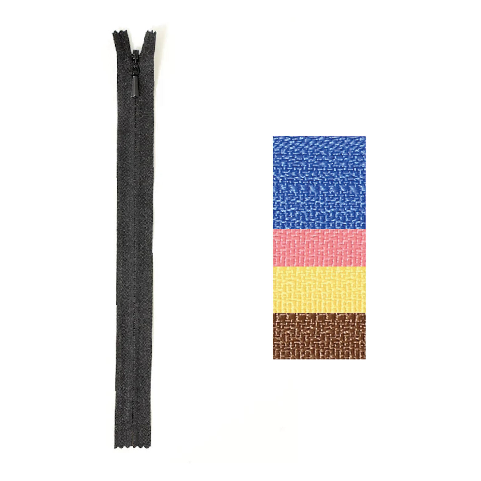 YKK Skjult lynlås 4mm Ikke-delelig - 20cm