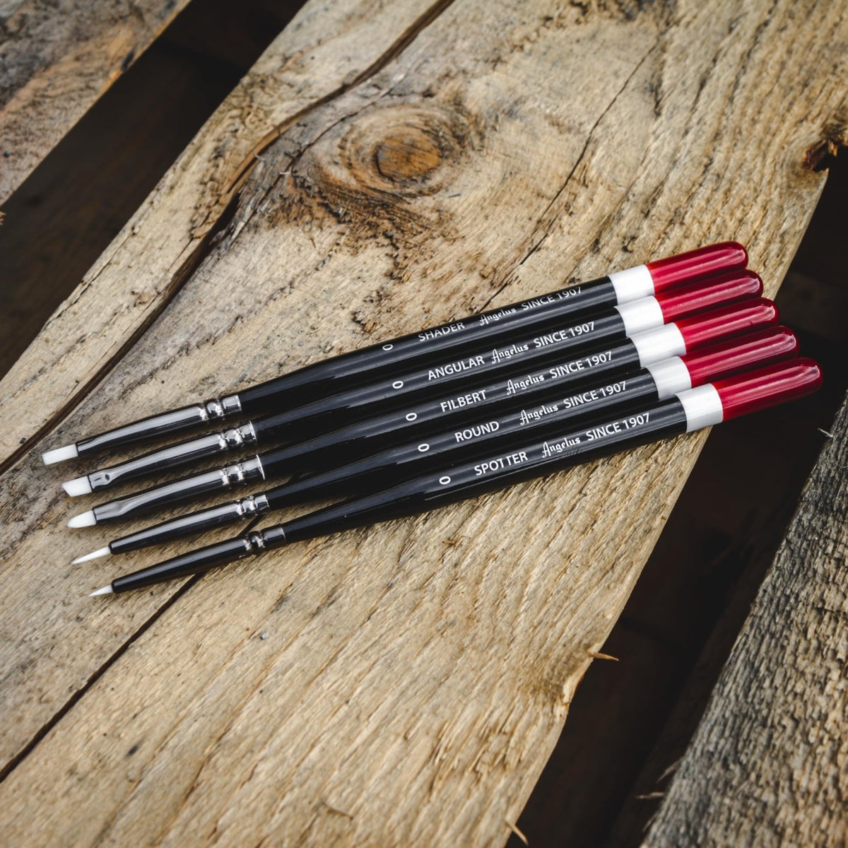 Angelus Micro Detail Brush Set 5-pack - Knappnålen