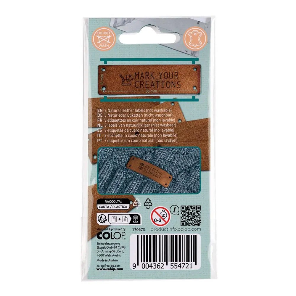 Craft Labeler Læderetiketter 5-pak