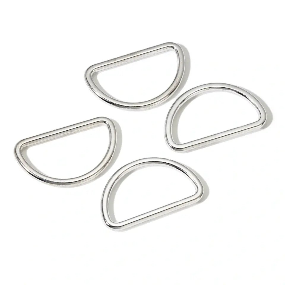 D-ring 30 mm Silver 4-pack Prym - Knappnålen