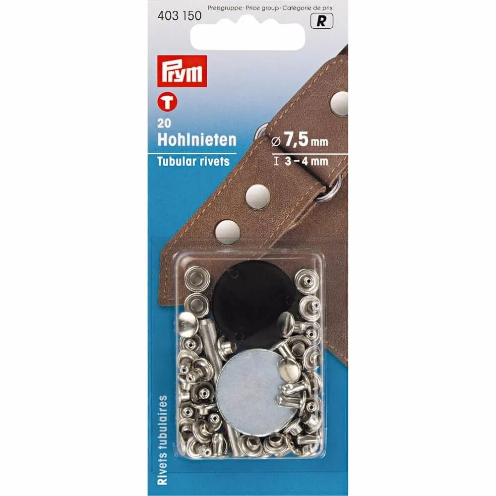 Hålnitar Silver Ø 7,5 mm Prym - Knappnålen