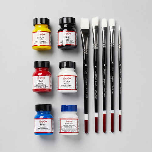 Läderfärg Angelus Basics Kit - Knappnålen