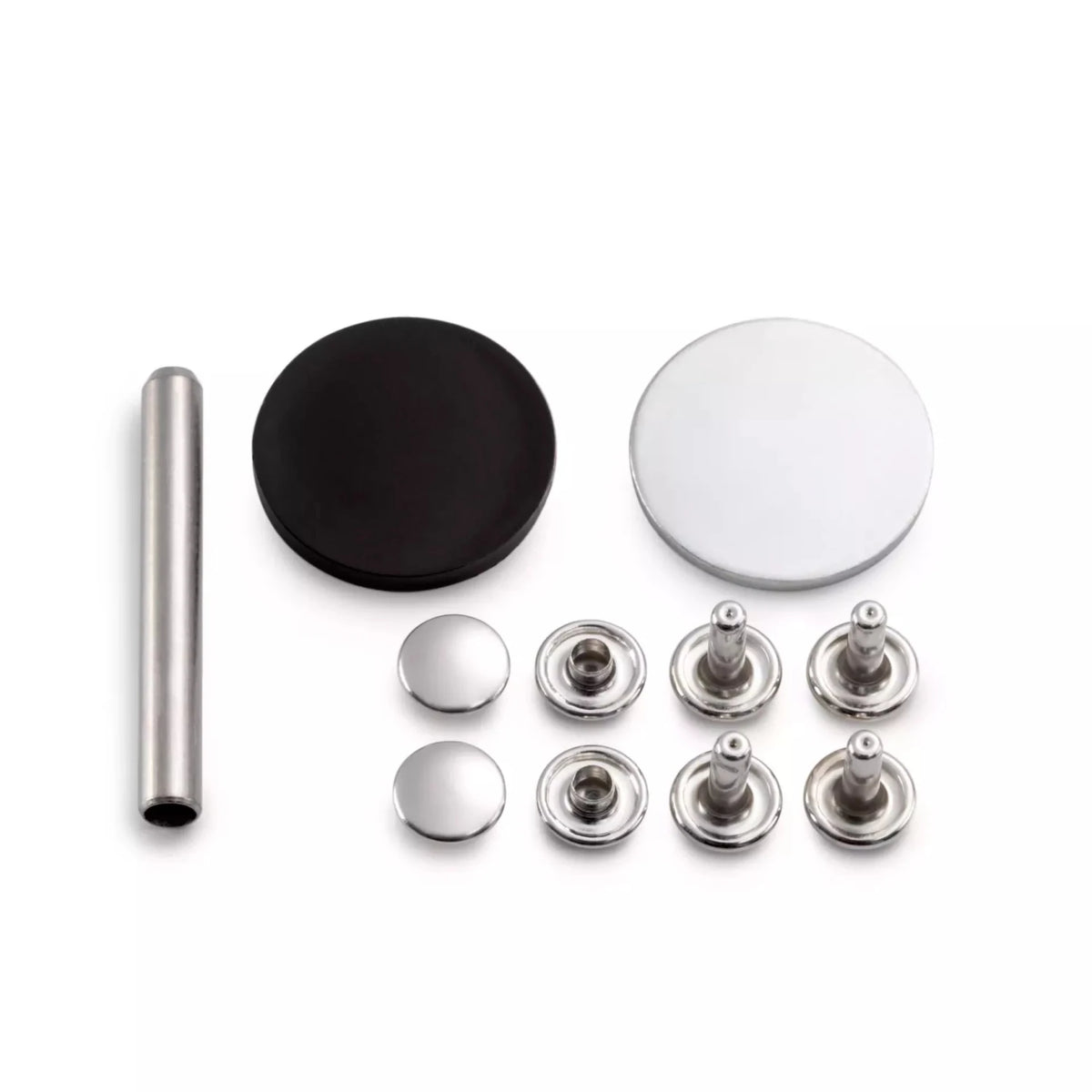 Lädernitar Silver Ø 9 mm Prym - Knappnålen