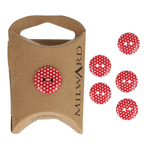 Milward Knappar Prickar Röd 15mm - Knappnålen