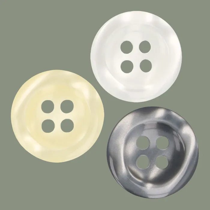 Milward Knappar Shiny Vit 15mm - Knappnålen