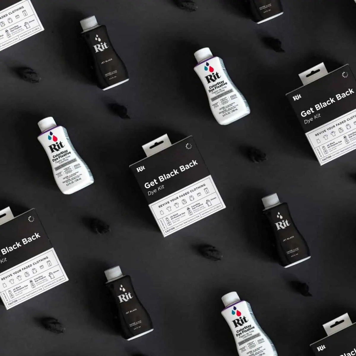 Rit Get Black Back Dye Kit - Knappnålen