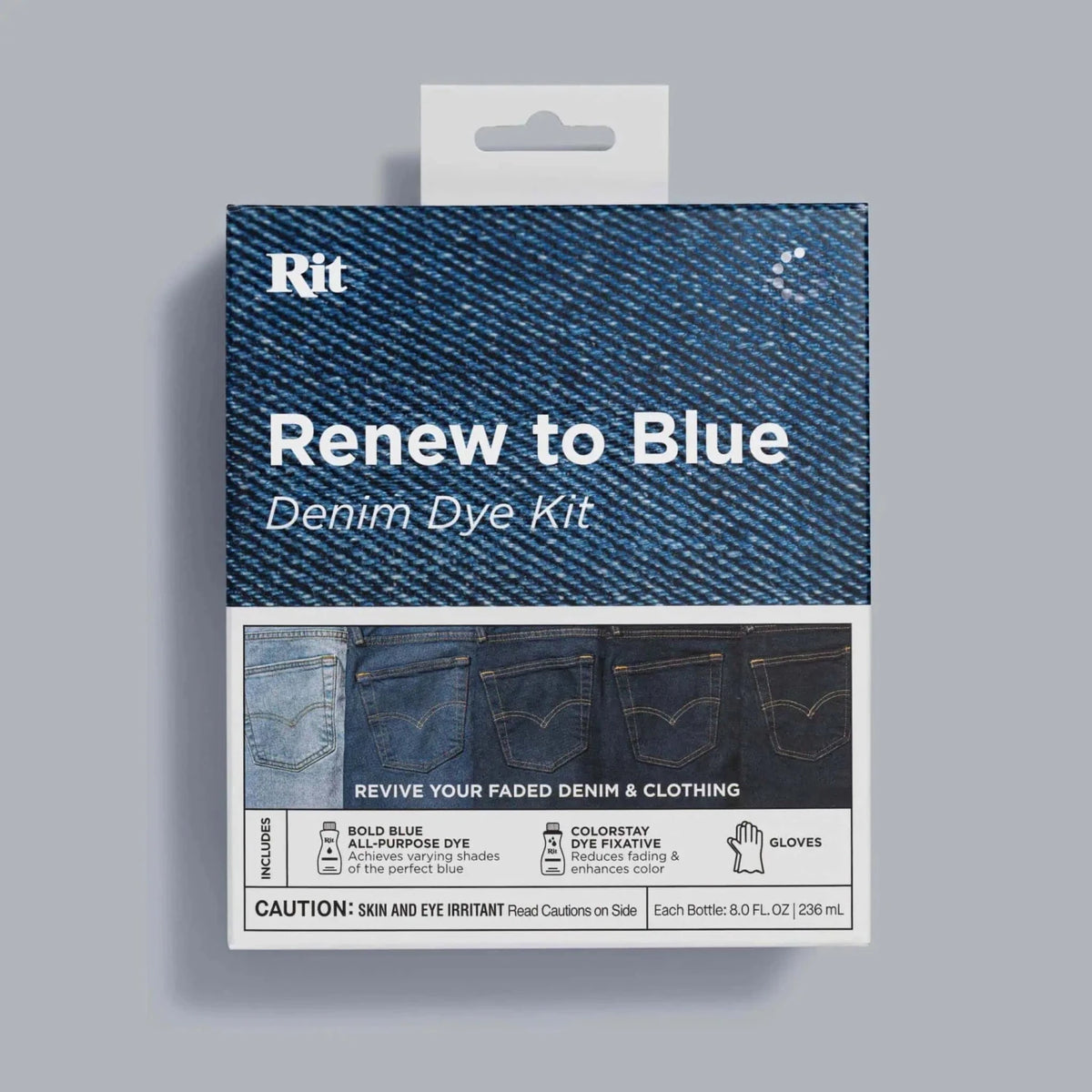 Rit Renew To Blue Denim Dye Kit - Knappnålen