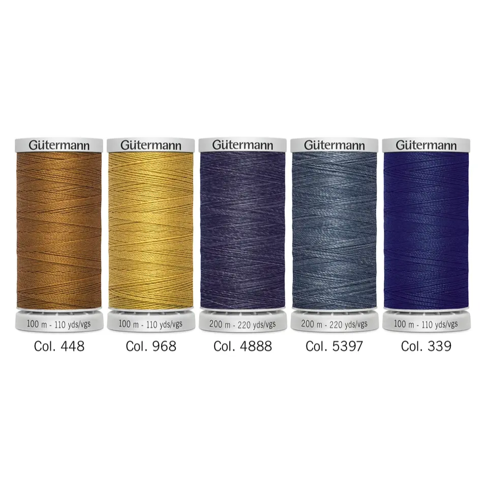 Gütermann trådsæt Jeans 5 ruller